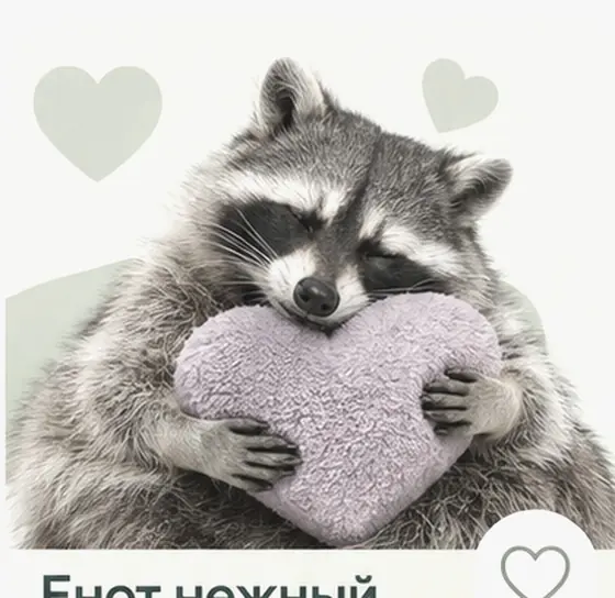 Белый енот